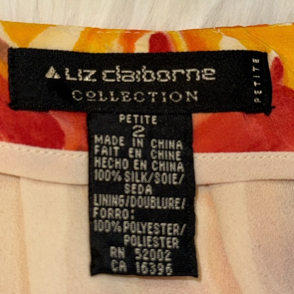 Liz Claiborne Size Petite Floral Skirt - Picture 6 of 7